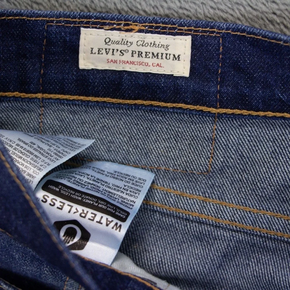 Levi's Premium Lot 512 Big E Jeans Mens 30x34‎ Blue Denim Medium/Dark Wash Slim